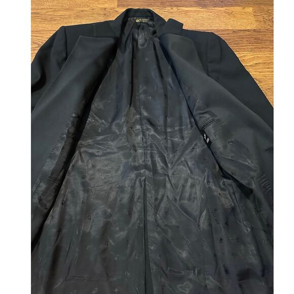 Oscar de la Renta Men's 100% Wool Tuxedo Jacket Black Approx Size 42R - Picture 3 of 13